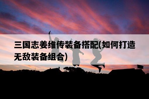 三國志姜維傳裝備搭配,如何打造無敵裝備組合-圖1 三國志姜維傳裝備搭配,如何打造無敵裝備組合-圖1