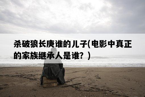殺破狼長庚誰的兒子，電影中真正的家族繼承人是誰？-圖1