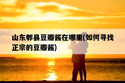 山東郫縣豆瓣醬在哪里，如何尋找正宗的豆瓣醬-圖1