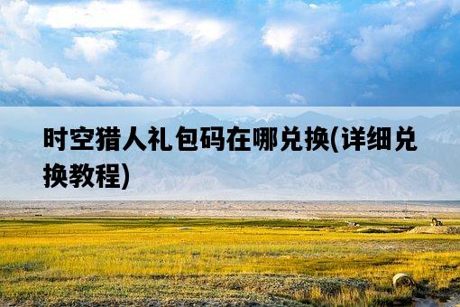 時空獵人禮包碼在哪兌換，詳細兌換教程-圖1