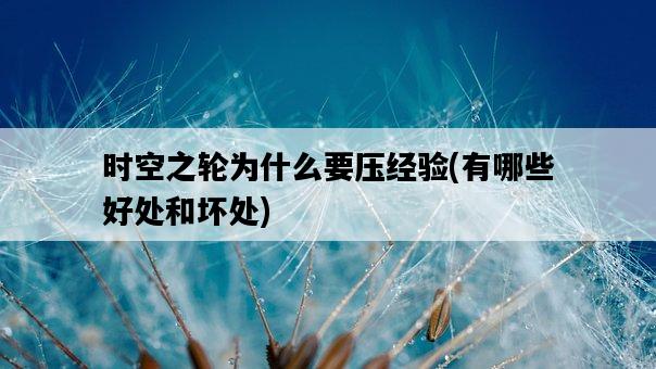 時空之輪為什么要壓經驗，有哪些好處和壞處-圖1