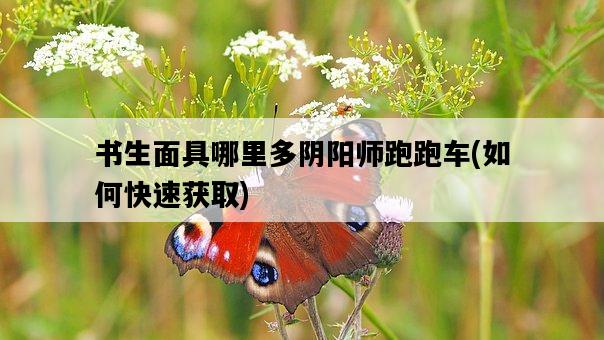 書生面具哪里多陰陽師跑跑車，如何快速獲取-圖1