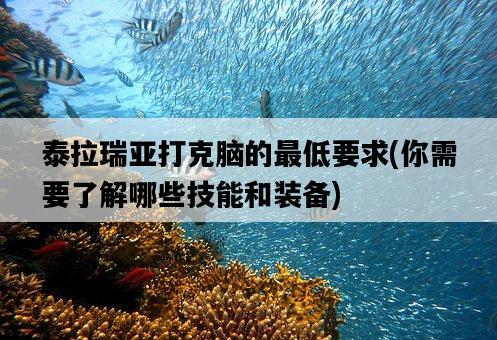 泰拉瑞亞打克腦的最低要求，你需要了解哪些技能和裝備-圖1