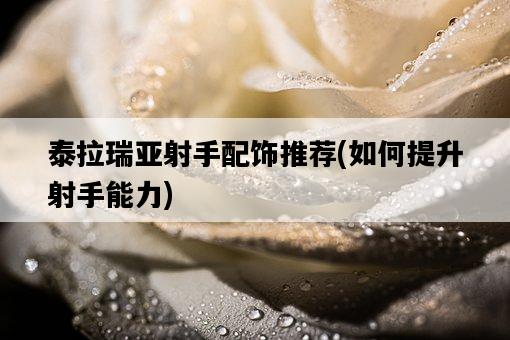 泰拉瑞亞射手配飾推薦，如何提升射手能力-圖1