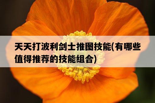 天天打波利劍士推圖技能，有哪些值得推薦的技能組合-圖1