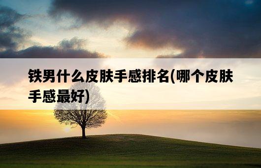 鐵男什么皮膚手感排名，哪個皮膚手感最好-圖1