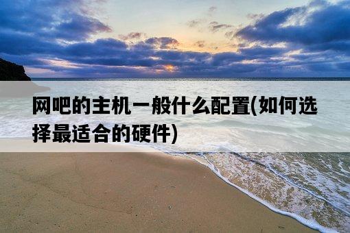 網吧的主機一般什么配置,如何選擇最適合的硬件-圖1 網吧的主機一般什么配置,如何選擇最適合的硬件-圖1