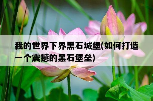我的世界下界黑石城堡，如何打造一個震撼的黑石堡壘-圖1