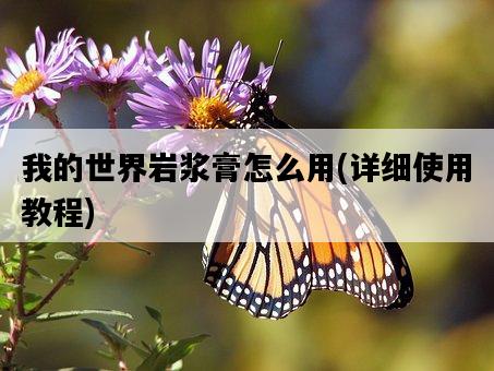 我的世界巖漿膏怎么用，詳細使用教程-圖1