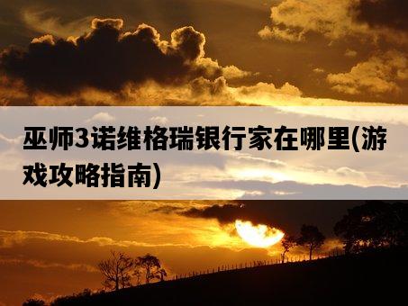 巫師3諾維格瑞銀行家在哪里,游戲攻略指南-圖1 巫師3諾維格瑞銀行家在哪里,游戲攻略指南-圖1