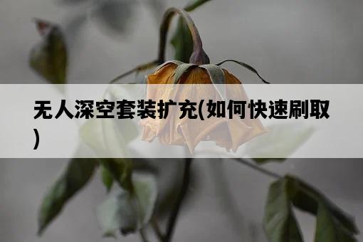 無人深空套裝擴充,如何快速刷取-圖1 無人深空套裝擴充,如何快速刷取-圖1