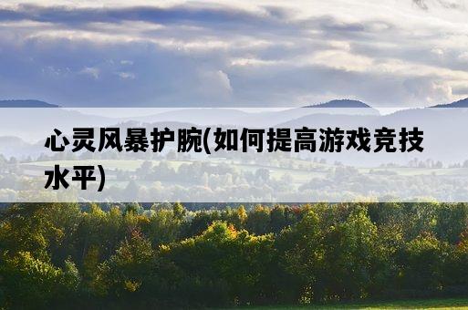 心靈風暴護腕，如何提高游戲競技水平-圖1