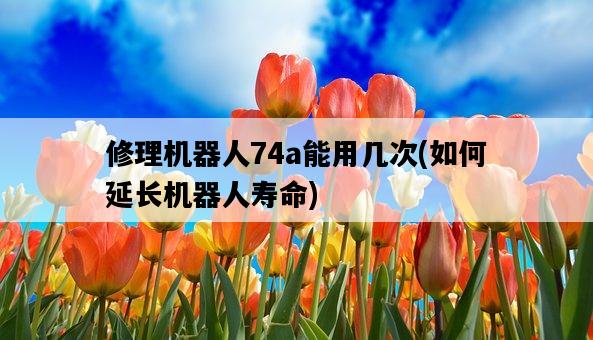 修理機器人74a能用幾次，如何延長機器人壽命-圖1