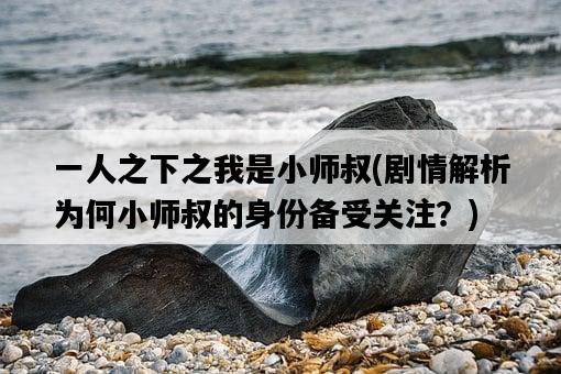 一人之下之我是小師叔，劇情解析為何小師叔的身份備受關注？-圖1
