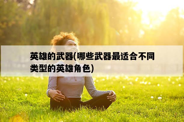 英雄的武器，哪些武器最適合不同類型的英雄角色-圖1