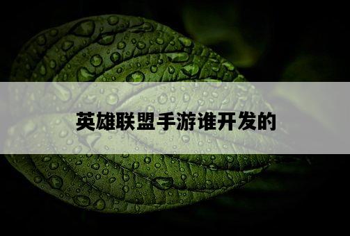 英雄聯盟手游誰開發的-圖1