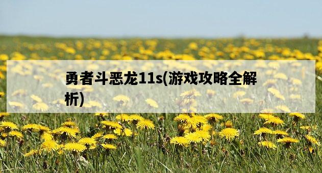 勇者斗惡龍11s，游戲攻略全解析-圖1