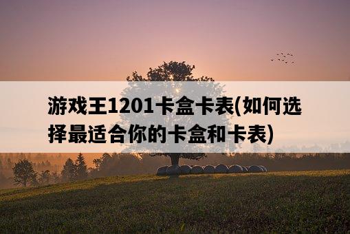 游戲王1201卡盒卡表，如何選擇最適合你的卡盒和卡表-圖1