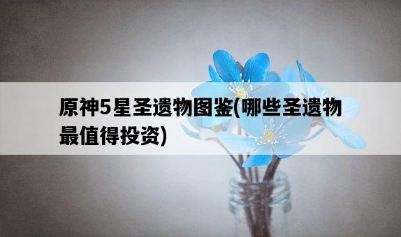 原神5星圣遺物圖鑒，哪些圣遺物最值得投資-圖1
