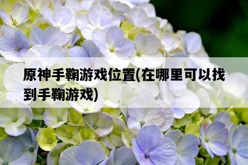 原神手鞠游戲位置，在哪里可以找到手鞠游戲-圖1