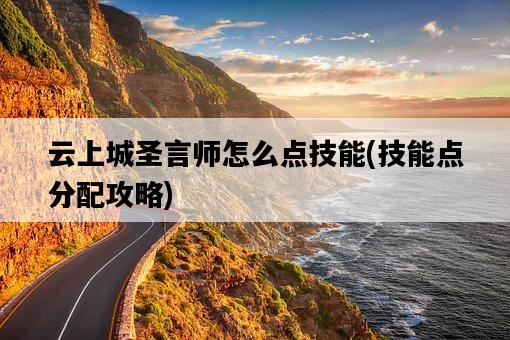云上城圣言師怎么點技能，技能點分配攻略-圖1