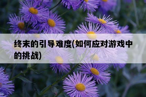 終末的引導難度，如何應對游戲中的挑戰-圖1