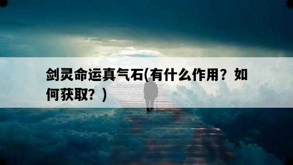 劍靈命運真氣石，有什么作用？如何獲取？-圖1