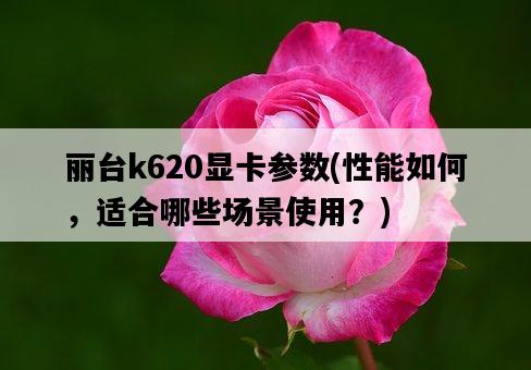 麗臺k620顯卡參數，性能如何，適合哪些場景使用？-圖1
