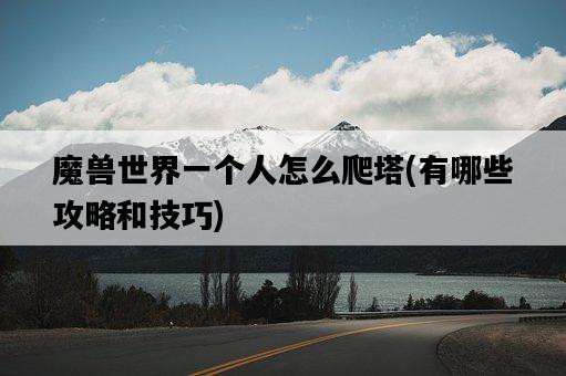 魔獸世界一個人怎么爬塔，有哪些攻略和技巧-圖1