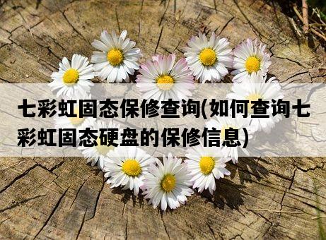 七彩虹固態保修查詢，如何查詢七彩虹固態硬盤的保修信息-圖1
