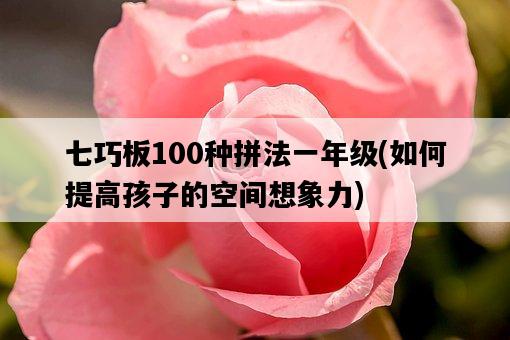 七巧板100種拼法一年級，如何提高孩子的空間想象力-圖1