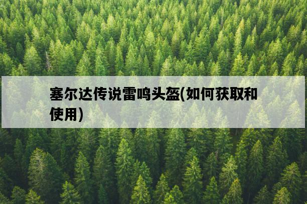 塞爾達傳說雷鳴頭盔，如何獲取和使用-圖1