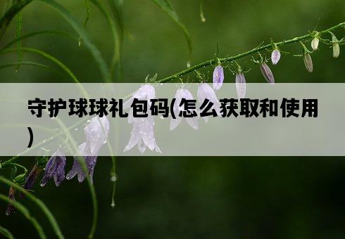 守護球球禮包碼，怎么獲取和使用-圖1