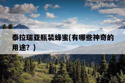 泰拉瑞亞瓶裝蜂蜜，有哪些神奇的用途？-圖1