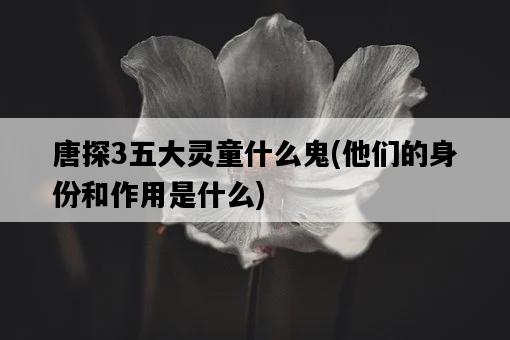 唐探3五大靈童什么鬼,他們的身份和作用是什么-圖1 唐探3五大靈童什么鬼,他們的身份和作用是什么-圖1