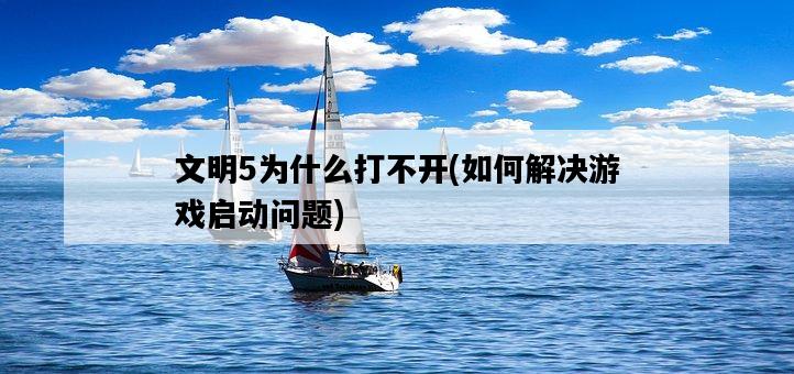 文明5為什么打不開，如何解決游戲啟動問題-圖1