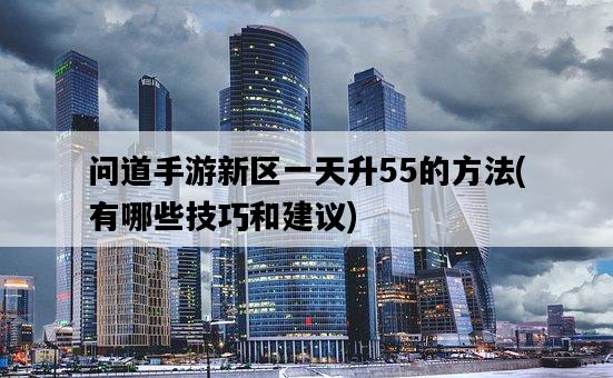問道手游新區一天升55的方法，有哪些技巧和建議-圖1