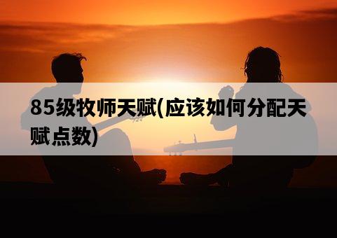 85級牧師天賦，應該如何分配天賦點數-圖1