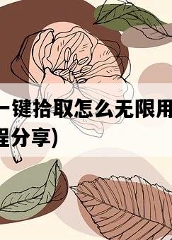 DNF一鍵拾取怎么無限用，超詳細教程分享-圖1