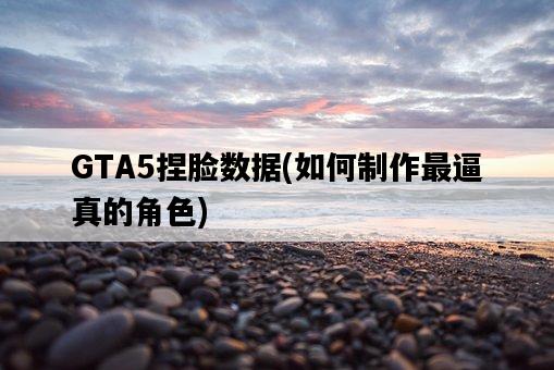 GTA5捏臉數據，如何制作最逼真的角色-圖1