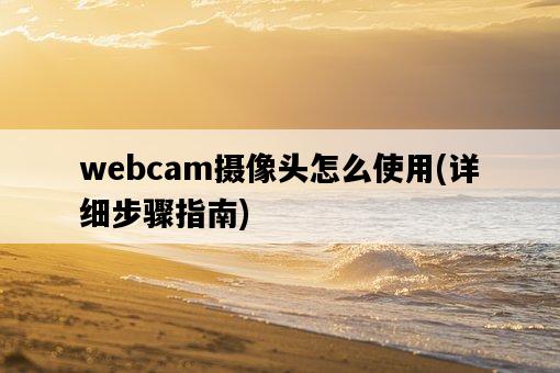 webcam攝像頭怎么使用，詳細步驟指南-圖1