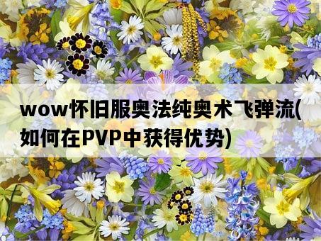 wow懷舊服奧法純奧術飛彈流，如何在PVP中獲得優勢-圖1