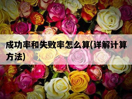 成功率和失敗率怎么算，詳解計算方法-圖1