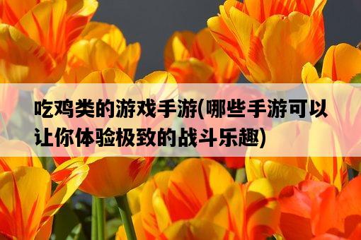 吃雞類的游戲手游,哪些手游可以讓你體驗極致的戰斗樂趣-圖1 吃雞類的游戲手游,哪些手游可以讓你體驗極致的戰斗樂趣-圖1