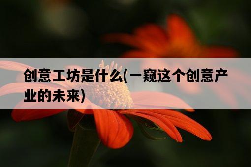 創意工坊是什么，一窺這個創意產業的未來-圖1