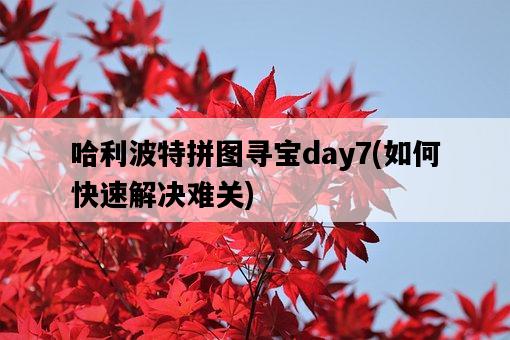 哈利波特拼圖尋寶day7，如何快速解決難關-圖1