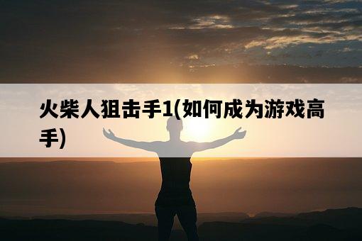 火柴人狙擊手1，如何成為游戲高手-圖1