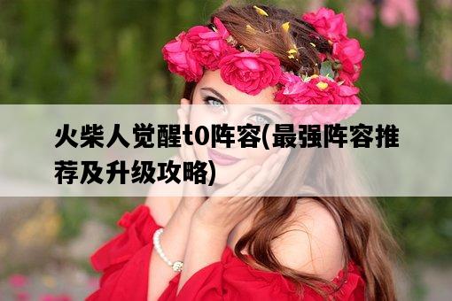 火柴人覺醒t0陣容，最強陣容推薦及升級攻略-圖1