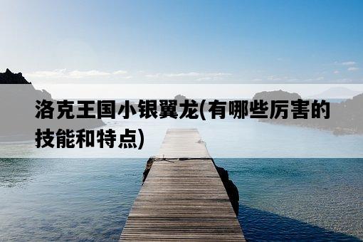 洛克王國小銀翼龍,有哪些厲害的技能和特點-圖1 洛克王國小銀翼龍,有哪些厲害的技能和特點-圖1