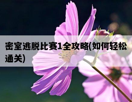 密室逃脫比賽1全攻略，如何輕松通關-圖1